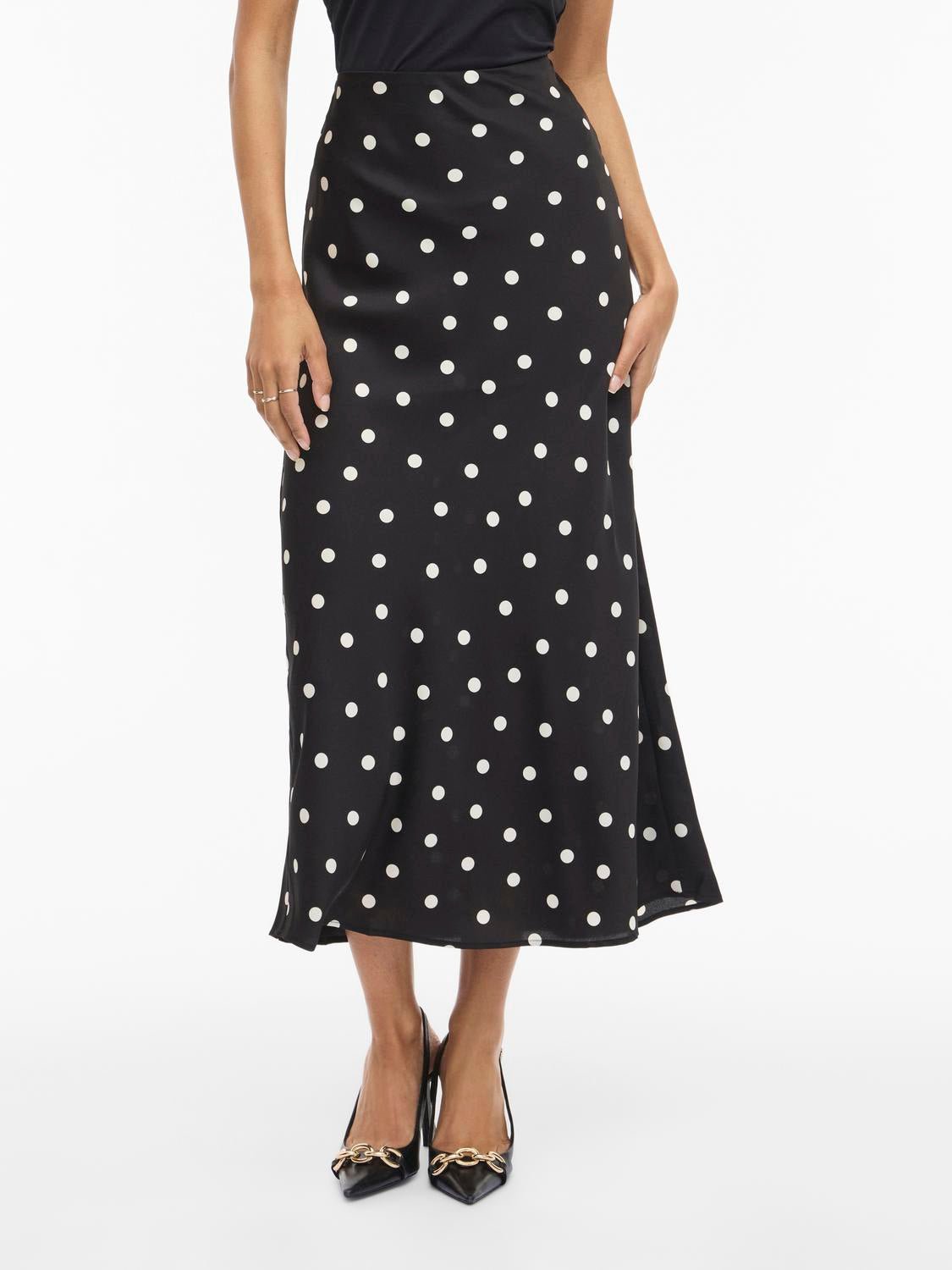 VIELLETTE Midi Skirt - Black - VERO MODA & VILA Bergvik